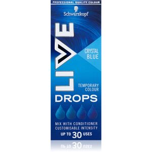 Schwarzkopf LIVE Drops lemosható színezőpasztilla árnyalat Crystal Blue 30 ml