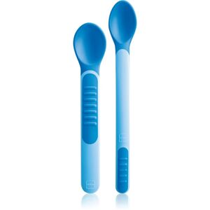 MAM Feeding Spoons & Cover kiskanál 6m+ Blue 2 db