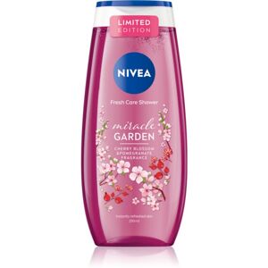 Nivea Miracle Garden Cherry Blossom & Pomegranate felfrissítő tusfürdő gél 250 ml