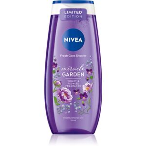 Nivea Miracle Garden Violet & Peonies felfrissítő tusfürdő gél 250 ml