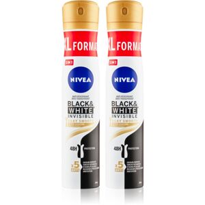Nivea Black & White Invisible Silky Smooth izzadásgátló spray (takarékos kiszerelés)