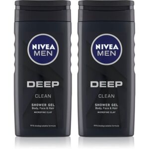 Nivea Men Deep fürdőgél férfiaknak (takarékos kiszerelés)