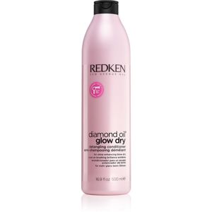 Redken Diamond Oil Glow Dry élénkítő kondicionáló a fényes hajért és a könnyű fésülésért gyorsabb kifújáshoz 500 ml
