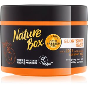 Nature Box Apricot intenzíven tápláló maszk a fénylő és selymes hajért