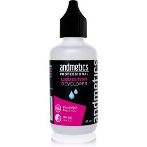 andmetics Professional Liquid Tint Developer aktivizáló emulzió szempilla- és szemöldök festékhez 50 ml