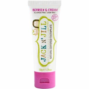 Jack N’ Jill Toothpaste természetes fogkrém gyermekeknek íz Berries & Cream 50 g