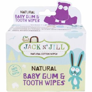 Jack N’ Jill Natural nedves törlőkendők a fogak és a fogíny védelmére 25 db