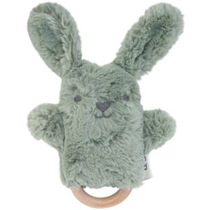 O.B Designs Bunny Soft Rattle Toy plüss játék csörgővel Sage 3m+ 1 db