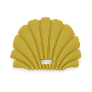 O.B Designs Shell Teether rágóka Gold 3m+ 1 db