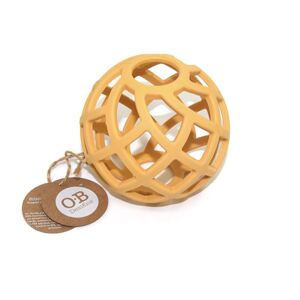 O.B Designs Eco-Friendly Teether Ball rágóka Tumeric 3m+ 1 db