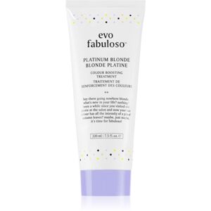 EVO Fabuloso Colour Boosting Treatment haj maszk a hajszín élénkítéséért árnyalat Platinum Blonde 220 ml