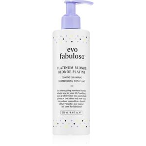 EVO Fabuloso Toning Shampoo lila tonizáló sampon semlegesíti a sárgás tónusokat 250 ml