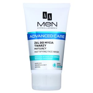 AA Cosmetics Men Advanced Care mattító tisztító gél az arcra