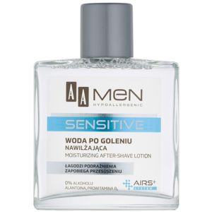AA Cosmetics Men Sensitive borotválkozás utáni arcvíz hidratáló hatással
