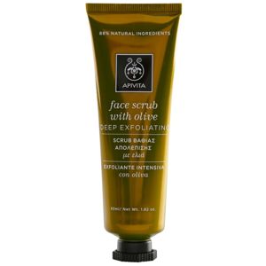 Apivita Express Beauty Olive mélytisztító peeling az arcra 50 ml