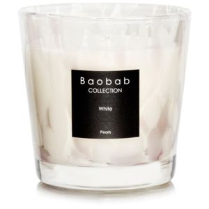 Baobab Pearls White illatgyertya 8 cm