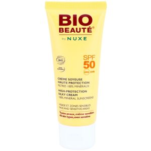 Bio Beauté by Nuxe Sun Care ásványi védőkrém arcra és érzékeny területekre SPF 50