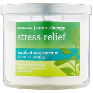 Bath & Body Works Stress Relief Eukalyptus Spearmint illatos gyertya 411 g