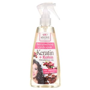 Bione Cosmetics Keratin + Kofein öblítés nélküli kondicionáló spray -ben 260 ml
