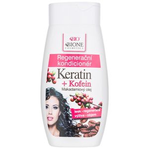 Bione Cosmetics Keratin + Kofein regeneráló kondicionáló hajra 260 ml