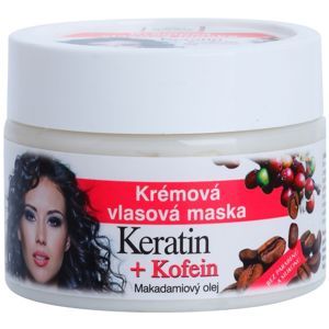 Bione Cosmetics Keratin + Kofein krémes maszk hajra 260 ml