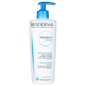 Bioderma Atoderm Cream tápláló testápoló krém normál és száraz érzékeny bőrre parfümmentes Bottle with Pump 500 ml