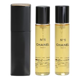 Chanel N°5 eau de toilette (1x utántölthető + 2x utántöltő) hölgyeknek 20 ml