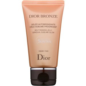 DIOR Dior Bronze Self Tanning Jelly Gradual Sublime Glow önbarnító zselé az arcra 50 ml