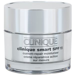 Clinique Clinique Smart™ SPF 15 Custom-Repair Moisturizer nappali ránctalanító krém a száraz és nagyon száraz bőrre 50 ml