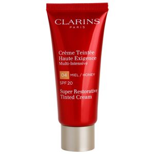 Clarins Super Restorative Tinted Cream regeneráló tonizáló krém a ráncok ellen SPF 20 árnyalat 04 Honey 40 ml