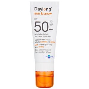 Daylong Sun & Snow A liposzómás védő krém arcra és ajkakra 2 az 1-ben SPF 50+ 3 g + 20 ml