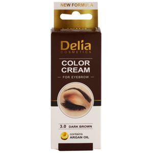 Delia Cosmetics Argan Oil szemöldökfesték árnyalat 3.0 Dark Brown 15 ml