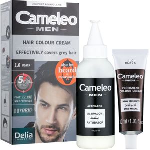 Delia Cosmetics Cameleo Men hajfesték árnyalat 1.0 Black 30 ml