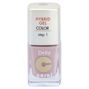Delia Cosmetics Coral Nail Enamel Hybrid Gel géles körömlakk árnyalat 04 11 ml