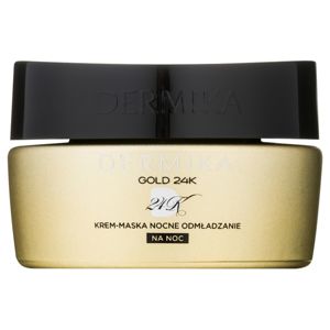 Dermika Gold 24k Total Benefit éjszakai krémes maszk regeneráló hatással