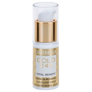 Dermika Gold 24k Total Benefit Luxus bőrfiatalító krém a szem köré 15 ml