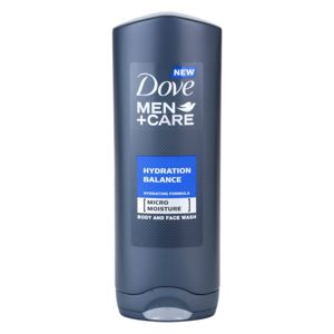 Dove Men+Care Hydration Balance tusfürdő gél testre és hajra uraknak 250 ml