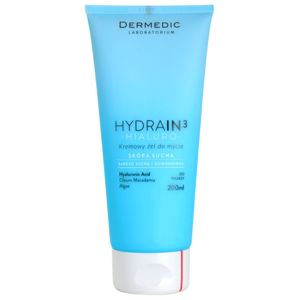 Dermedic Hydrain3 Hialuro krémes tisztító gél a dehidratált száraz bőrre 200 ml
