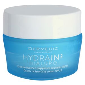Dermedic Hydrain3 Hialuro mélyen hidratáló krém SPF 15 50 g
