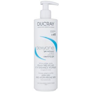 Ducray Dexyane tisztító gél arcra és testre száraz és atópiás bőrre 400 ml