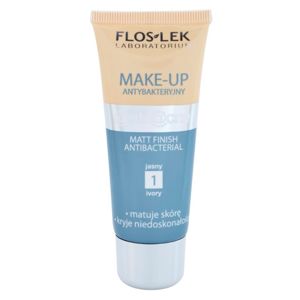 FlosLek Laboratorium Anti Acne mattító make-up az aknéra hajlamos zsíros bőrre árnyalat 1 Ivory 30 ml