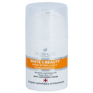 FlosLek Pharma White & Beauty fehérítő krém a helyi ápolásért 50 ml