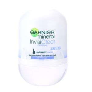 Garnier Mineral Invisi Clear roll-on dezodor ásványi anyagokkal a fehér foltokra 48h 50 ml