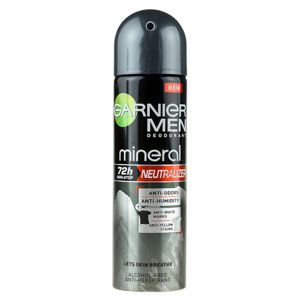 Garnier Men Mineral Neutralizer izzadásgátló spray a fehér foltokra 72h  150 ml