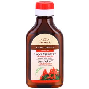 Green Pharmacy Hair Care Red Peppers hajnövekedést serkentő bojtorján olaj 100 ml