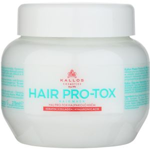 Kallos Hair Pro-Tox maszk a gyenge és sérült hajra kókuszolajjal, hyaluronsavval és kollagénnel 275 ml