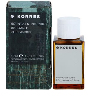 Korres Mountain Pepper, Bergamot & Coriander eau de toilette uraknak