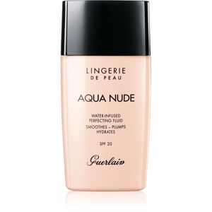 GUERLAIN Lingerie de Peau Aqua Nude Water-Infused Perfecting Fluid könnyű hidratáló make-up SPF 20 árnyalat 03W Natural Warm 30 ml