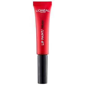 L’Oréal Paris Lip Paint folyékony rúzs matt hatással árnyalat 204 Red Actually 8 ml