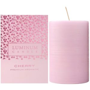 Luminum Candle Premium Aromatic Cherry illatos gyertya közepes (Ø 60 - 80 mm, 32 h)